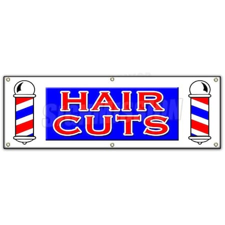 Signmission HAIR CUTS BANNER SIGN men women girls boys stylist dresser walk ins B-72 Hair Cuts